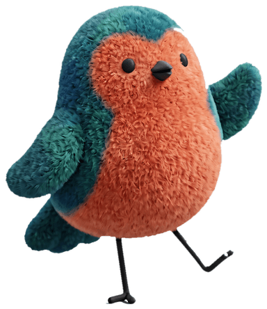 The Tafiti starling mascot
